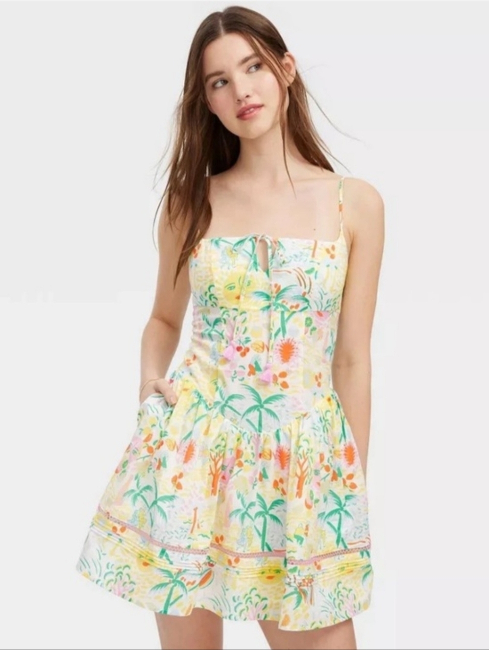 (( NWOT ))Women's Vacation Drop Waist Mini Dress - Roller Rabbit